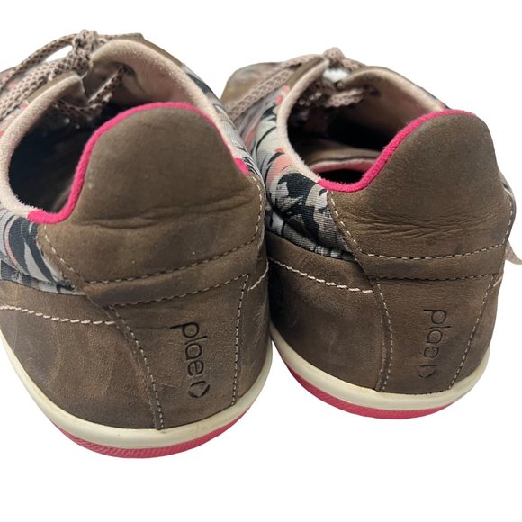 Plae SIZE 8.5 WOMENS Prospect Rose Granite Tie Sneakers Pink Grey Taupe Beige - Picture 9 of 12